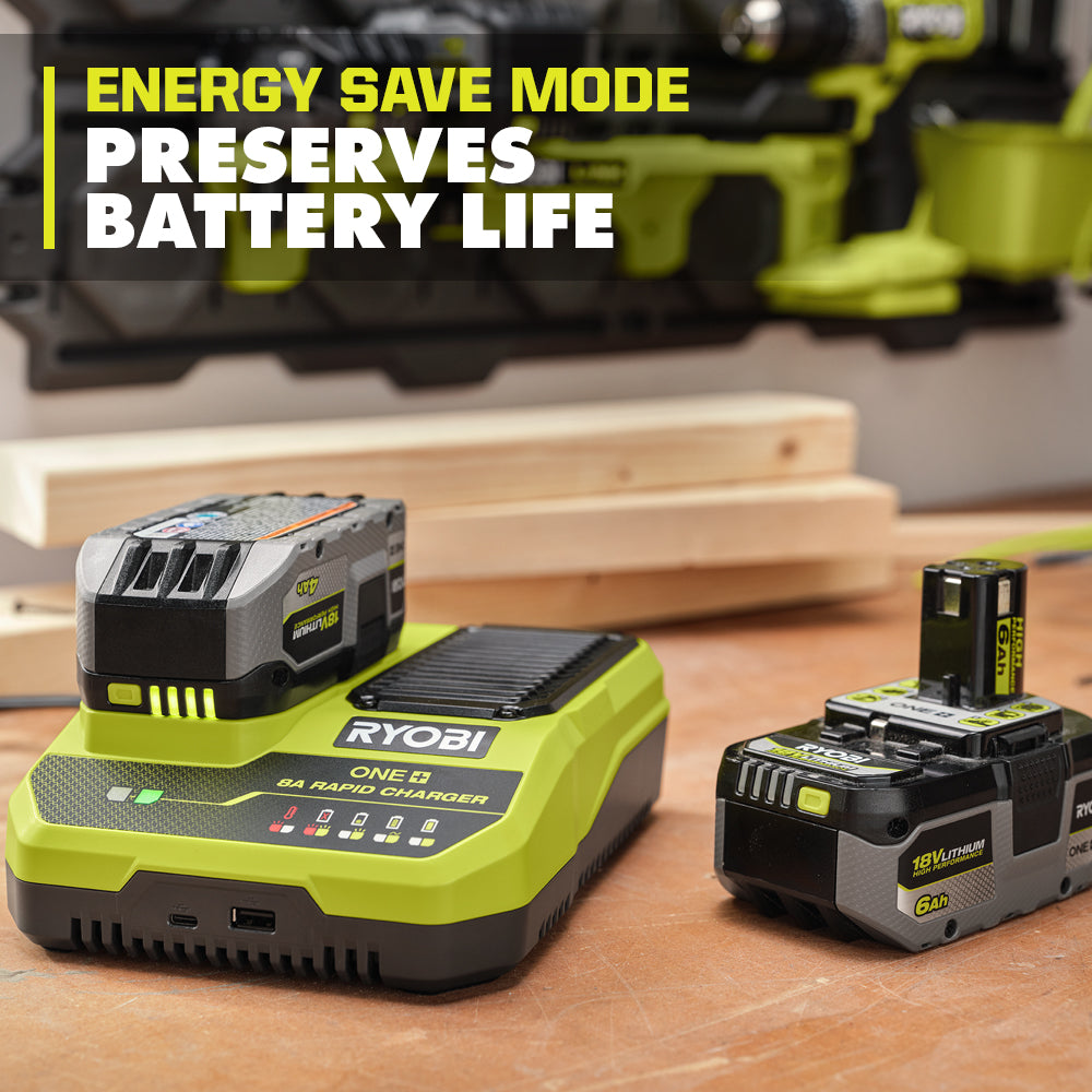 18V ONE+ 8A RAPID CHARGER
